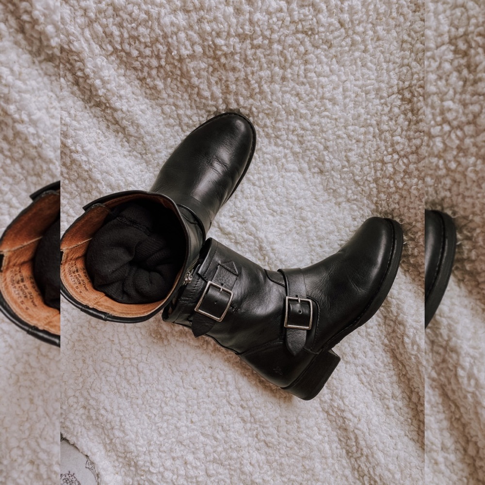 Frye Ankle Boots with Buckles (Leather)